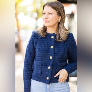 I.N.C. Petite Yarn-Blend Button-Down Cardigan Sweater Size PS